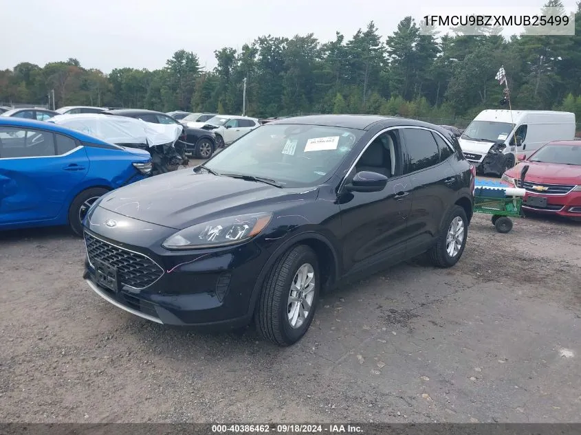 2021 Ford Escape Se Hybrid VIN: 1FMCU9BZXMUB25499 Lot: 40386462