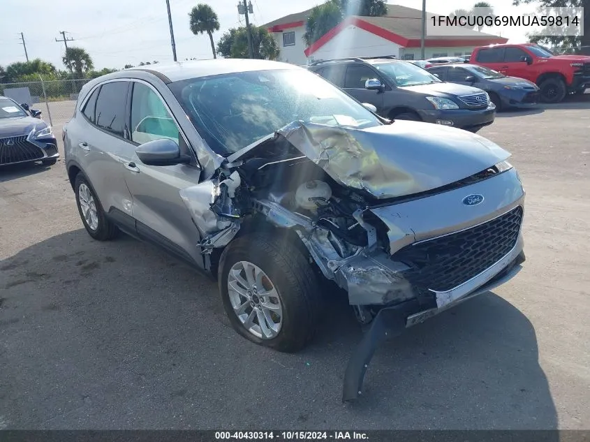 2021 Ford Escape Se VIN: 1FMCU0G69MUA59814 Lot: 40430314