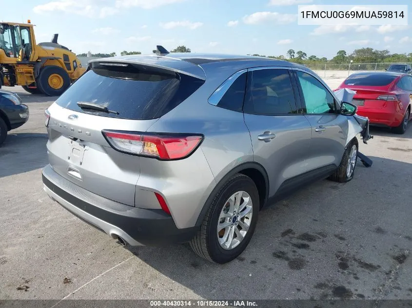 2021 Ford Escape Se VIN: 1FMCU0G69MUA59814 Lot: 40430314