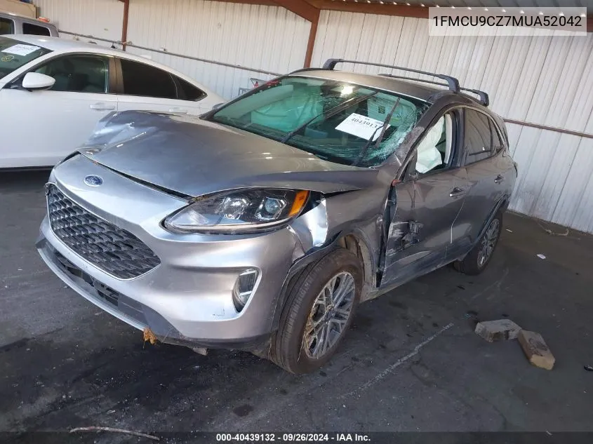 2021 Ford Escape Sel VIN: 1FMCU9CZ7MUA52042 Lot: 40439132