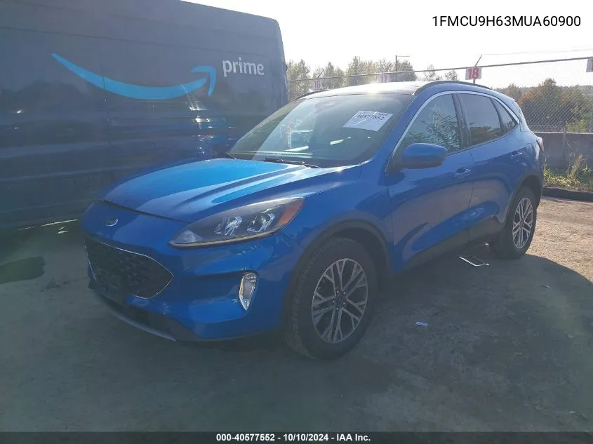 2021 Ford Escape Sel VIN: 1FMCU9H63MUA60900 Lot: 40577552