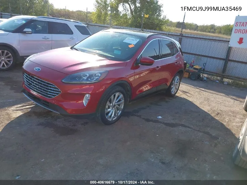 2021 Ford Escape Titanium VIN: 1FMCU9J99MUA35469 Lot: 40616679