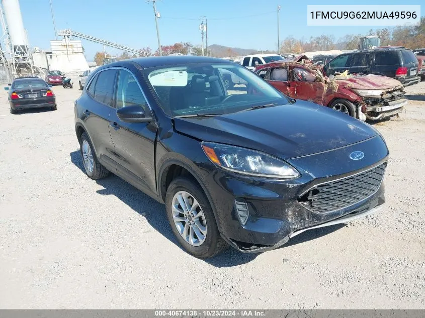 2021 Ford Escape Se VIN: 1FMCU9G62MUA49596 Lot: 40674138