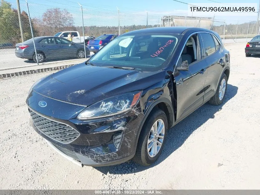 2021 Ford Escape Se VIN: 1FMCU9G62MUA49596 Lot: 40674138