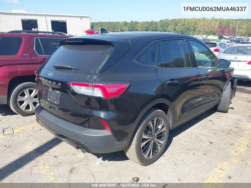 2021 Ford Escape Se VIN: 1FMCU0G62MUA46337 Lot: 40675057