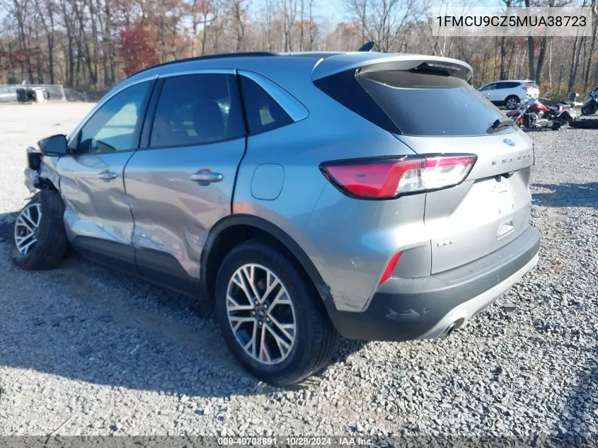 2021 Ford Escape Sel Hybrid VIN: 1FMCU9CZ5MUA38723 Lot: 40708691