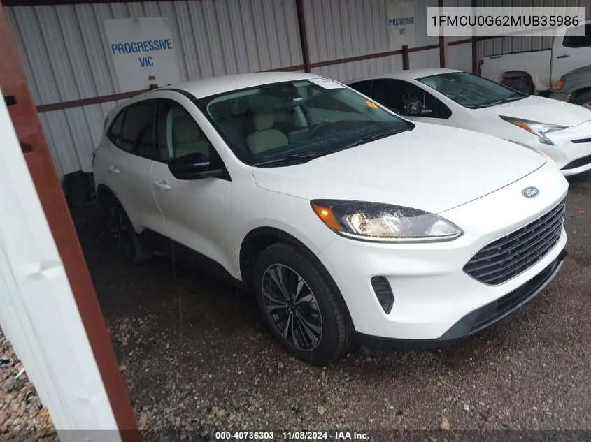 2021 Ford Escape Se VIN: 1FMCU0G62MUB35986 Lot: 40736303