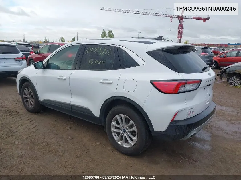 2022 Ford Escape Se VIN: 1FMCU9G61NUA00245 Lot: 12085766