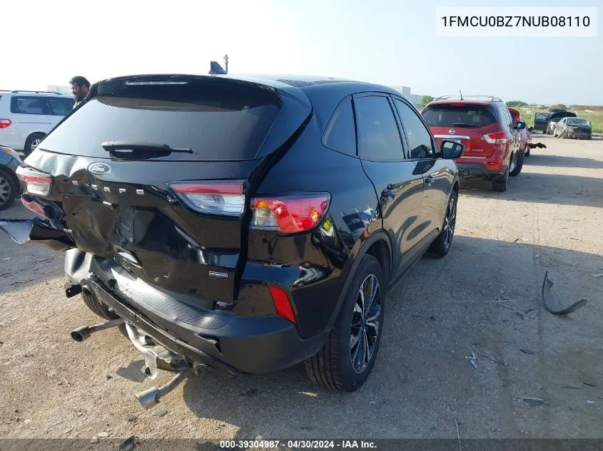 2022 Ford Escape Se Hybrid VIN: 1FMCU0BZ7NUB08110 Lot: 39304987