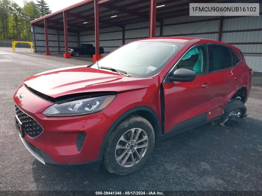 2022 Ford Escape Se VIN: 1FMCU9G60NUB16102 Lot: 39441348