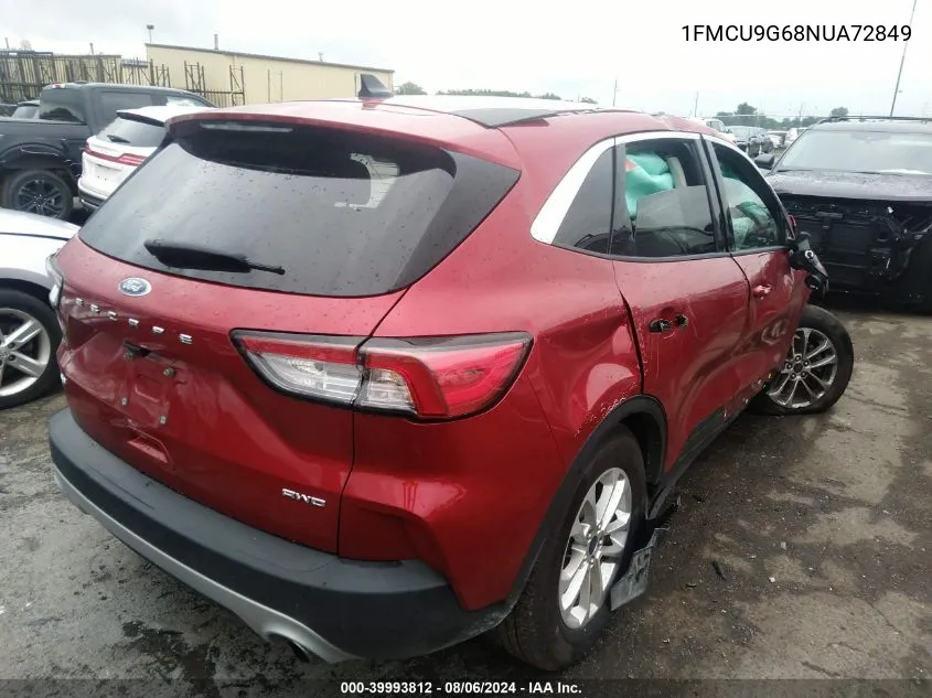 2022 Ford Escape Se VIN: 1FMCU9G68NUA72849 Lot: 39993812