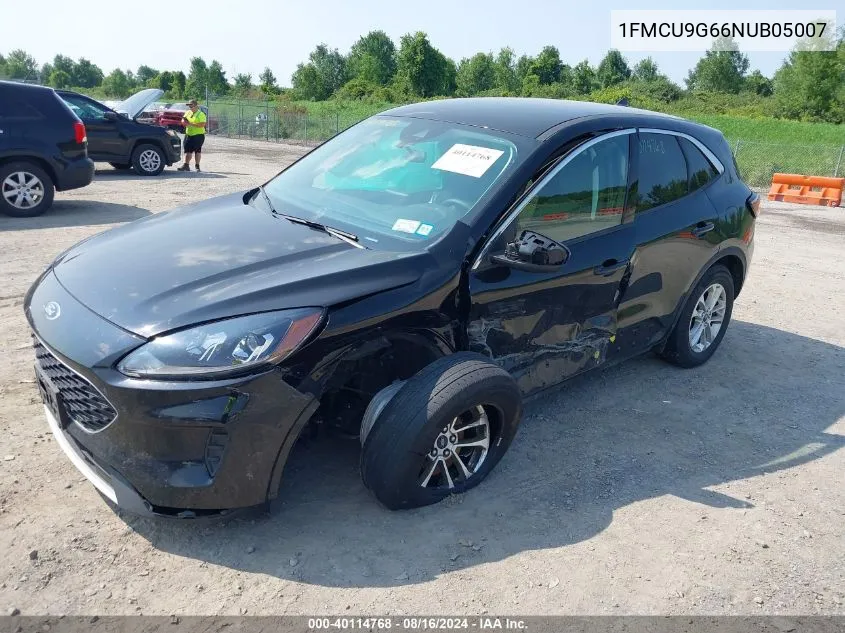 2022 Ford Escape Se VIN: 1FMCU9G66NUB05007 Lot: 40114768