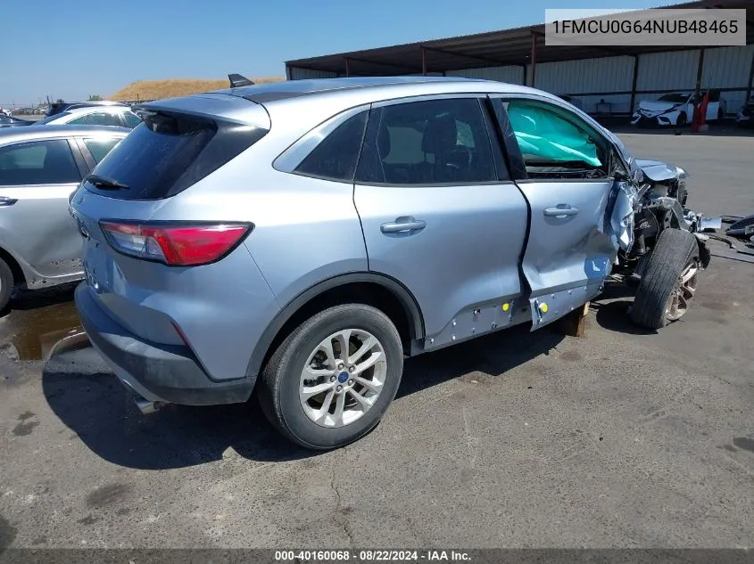 2022 Ford Escape Se VIN: 1FMCU0G64NUB48465 Lot: 40160068