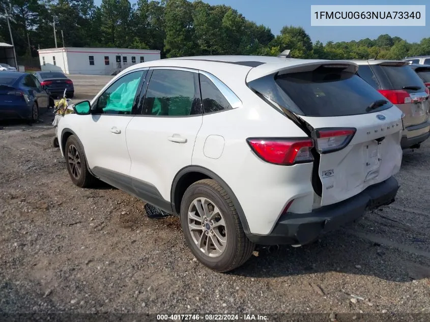 2022 Ford Escape Se VIN: 1FMCU0G63NUA73340 Lot: 40172746