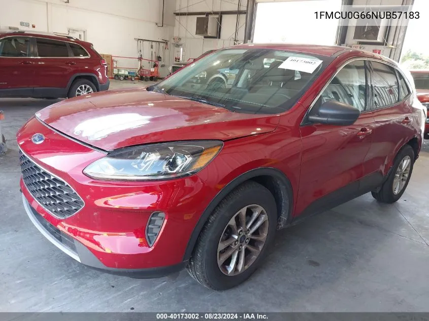 2022 Ford Escape Se VIN: 1FMCU0G66NUB57183 Lot: 40173002