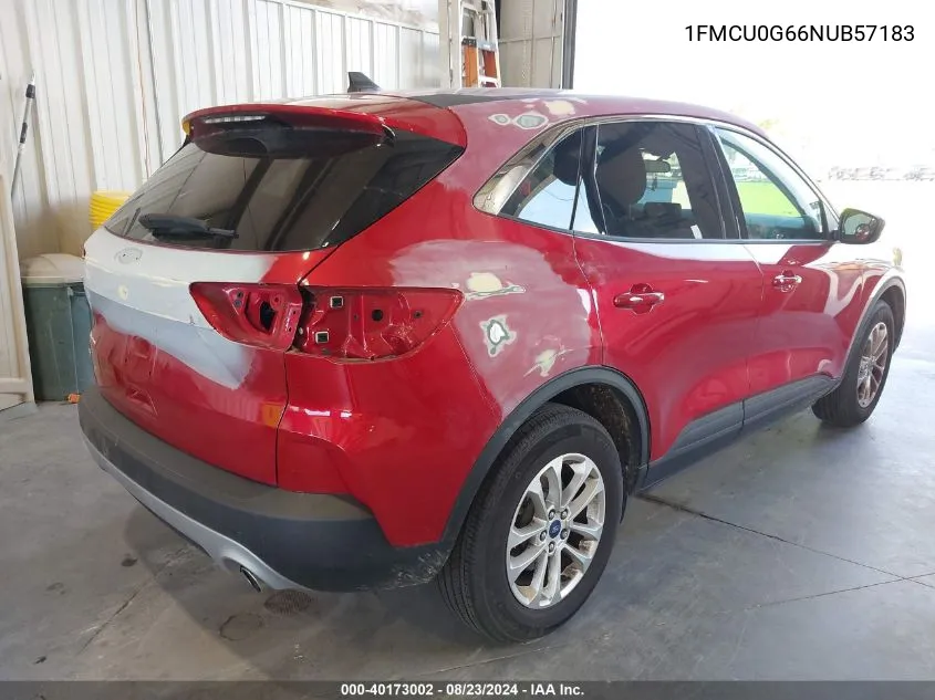 2022 Ford Escape Se VIN: 1FMCU0G66NUB57183 Lot: 40173002