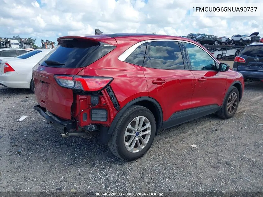 2022 Ford Escape Se VIN: 1FMCU0G65NUA90737 Lot: 40220503