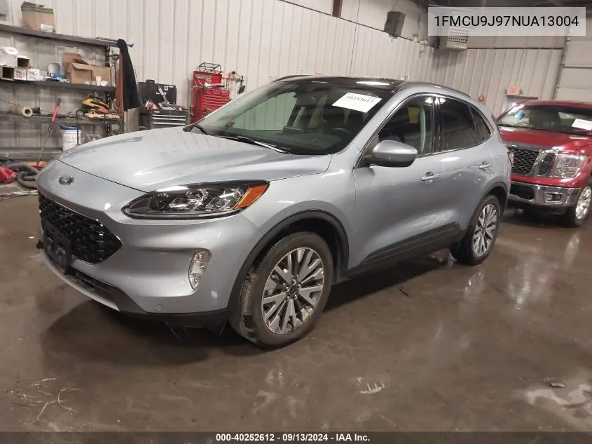 2022 Ford Escape Titanium VIN: 1FMCU9J97NUA13004 Lot: 40252612