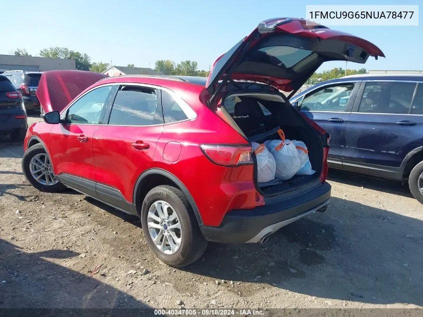 2022 Ford Escape Se VIN: 1FMCU9G65NUA78477 Lot: 40347805