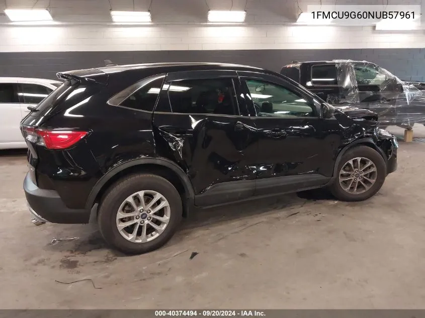 2022 Ford Escape Se VIN: 1FMCU9G60NUB57961 Lot: 40374494