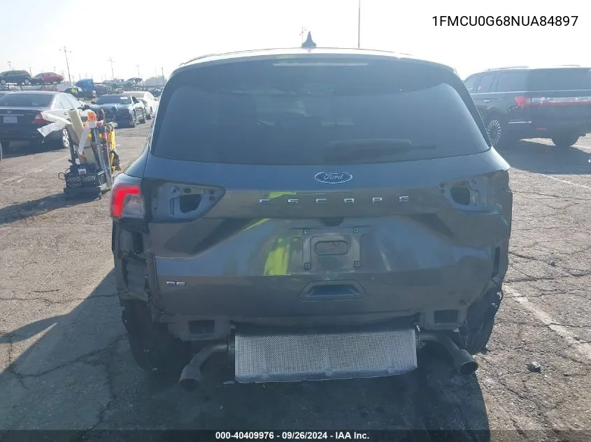 2022 Ford Escape Se VIN: 1FMCU0G68NUA84897 Lot: 40409976