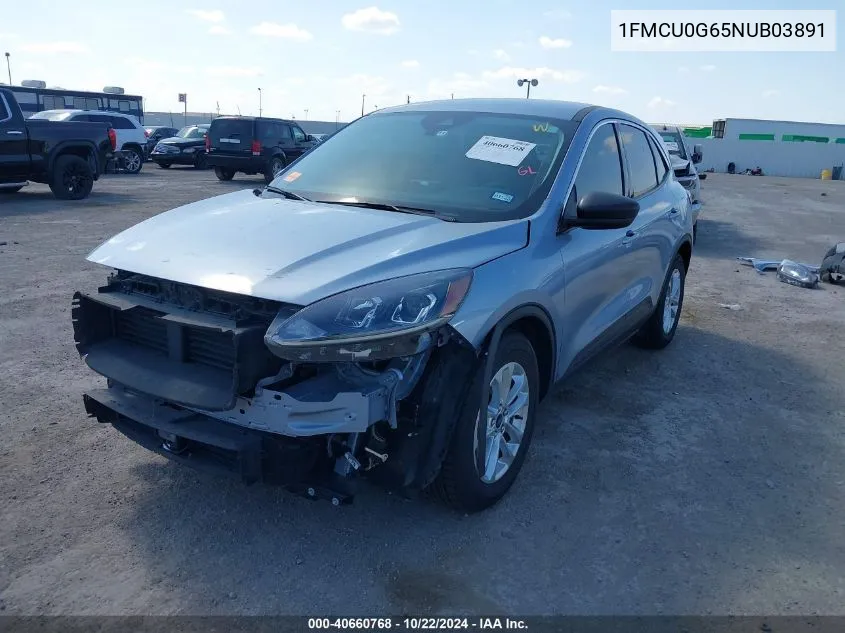 2022 Ford Escape Se VIN: 1FMCU0G65NUB03891 Lot: 40660768