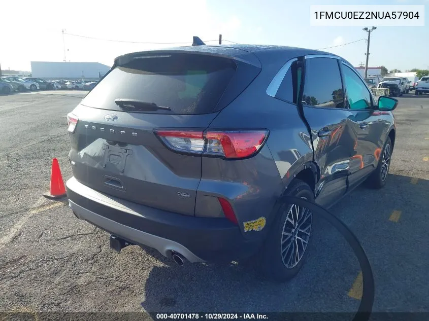 2022 Ford Escape Se Plug-In Hybrid VIN: 1FMCU0EZ2NUA57904 Lot: 40701478