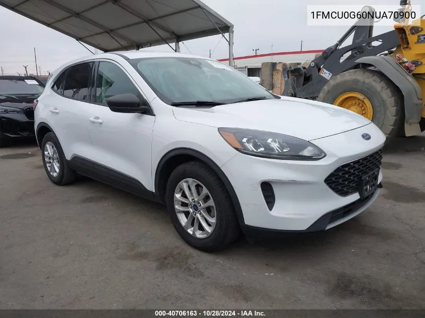 2022 Ford Escape Se VIN: 1FMCU0G60NUA70900 Lot: 40706163