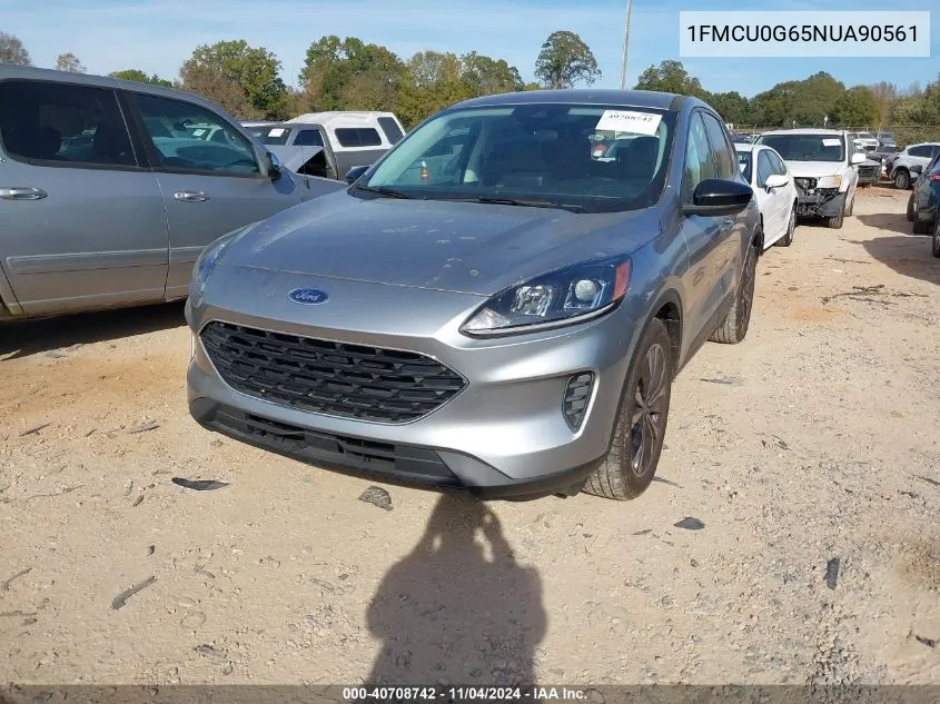 2022 Ford Escape Se VIN: 1FMCU0G65NUA90561 Lot: 40708742