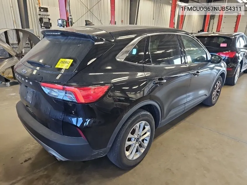 2022 Ford Escape Se VIN: 1FMCU0G67NUB54311 Lot: 40727821