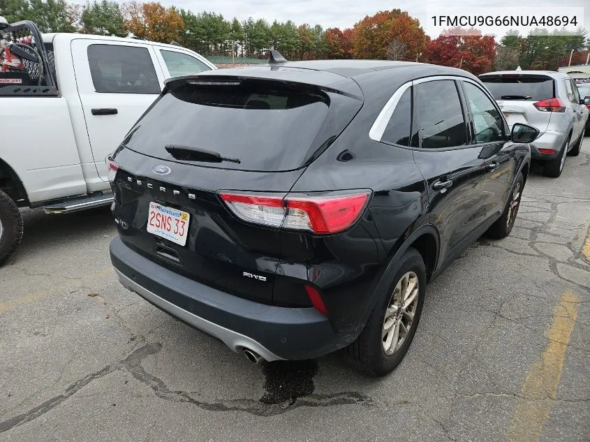 2022 Ford Escape Se VIN: 1FMCU9G66NUA48694 Lot: 40829470