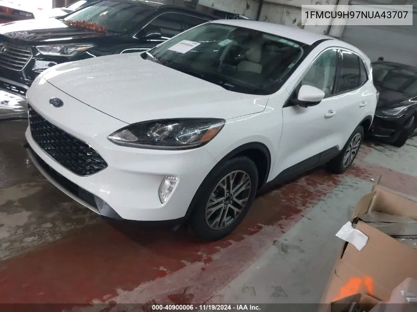 2022 Ford Escape Sel VIN: 1FMCU9H97NUA43707 Lot: 40900006