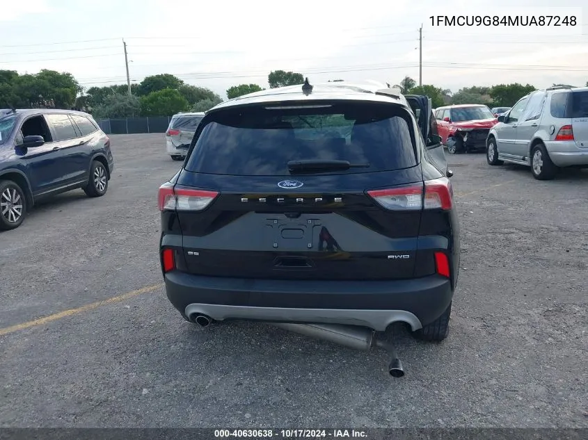 2023 Ford Escape Se VIN: 1FMCU9G84MUA87248 Lot: 40630638