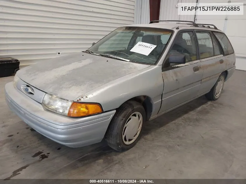 1993 Ford Escort Lx VIN: 1FAPP15J1PW226885 Lot: 40516611