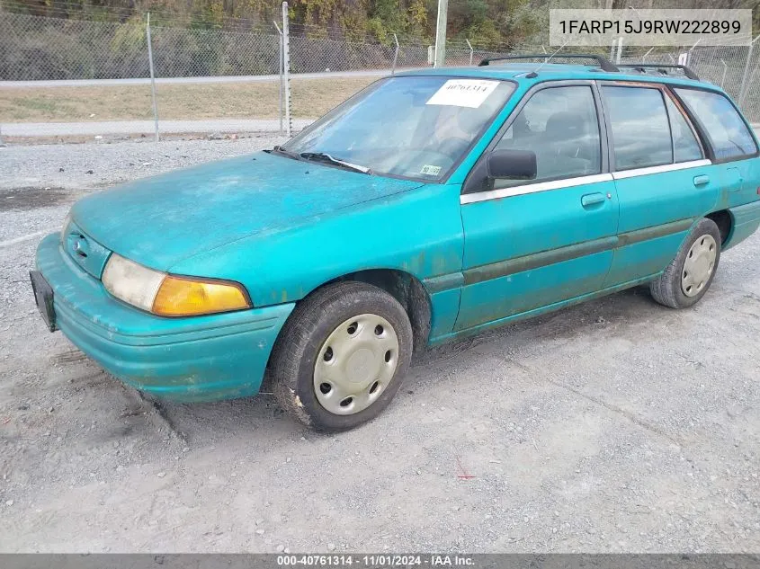 1994 Ford Escort Lx/Sport VIN: 1FARP15J9RW222899 Lot: 40761314