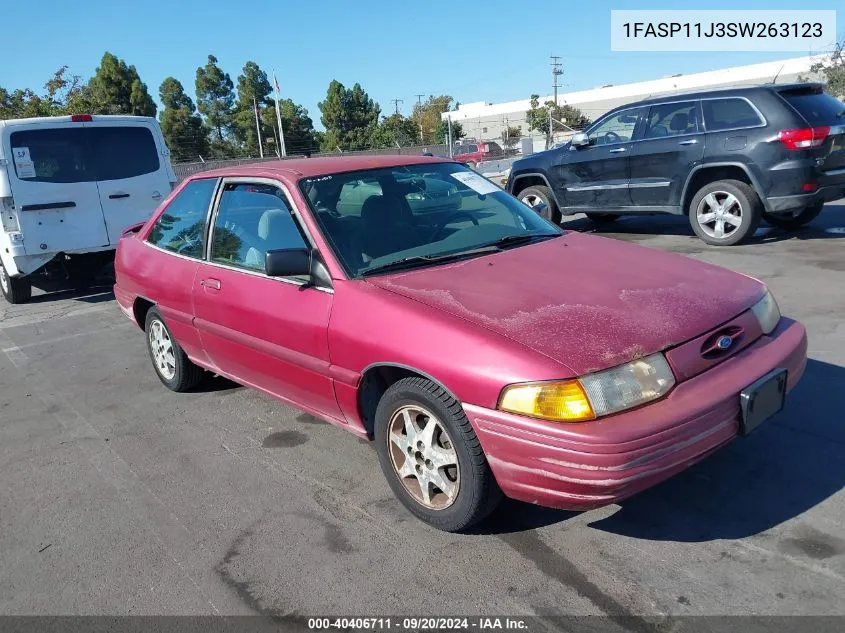 1995 Ford Escort Lx/Sport VIN: 1FASP11J3SW263123 Lot: 40406711