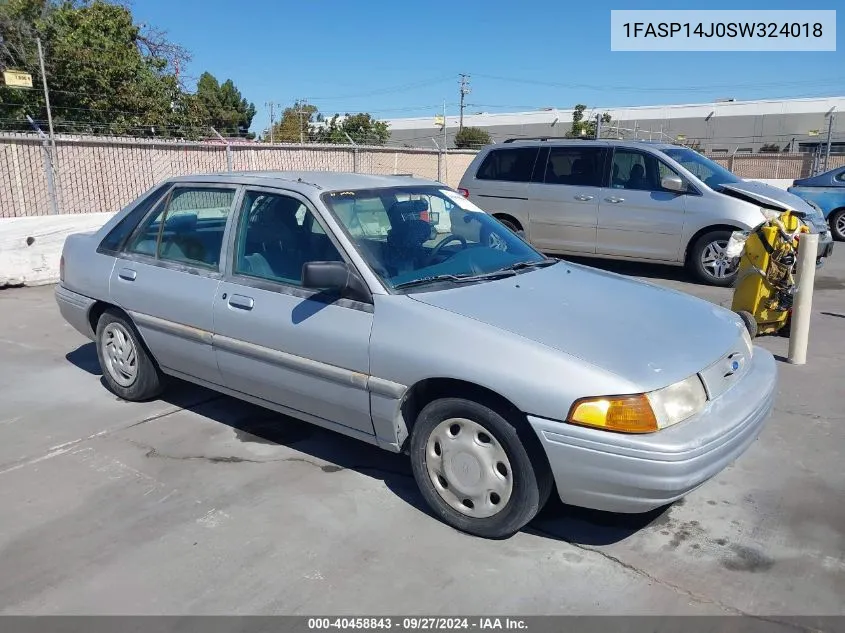 1995 Ford Escort Lx/Sport VIN: 1FASP14J0SW324018 Lot: 40458843