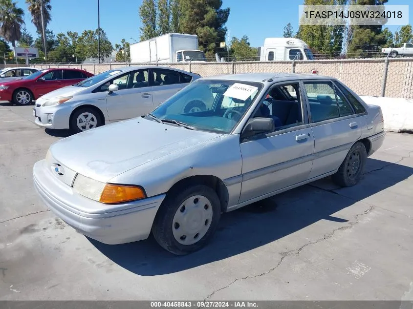 1995 Ford Escort Lx/Sport VIN: 1FASP14J0SW324018 Lot: 40458843