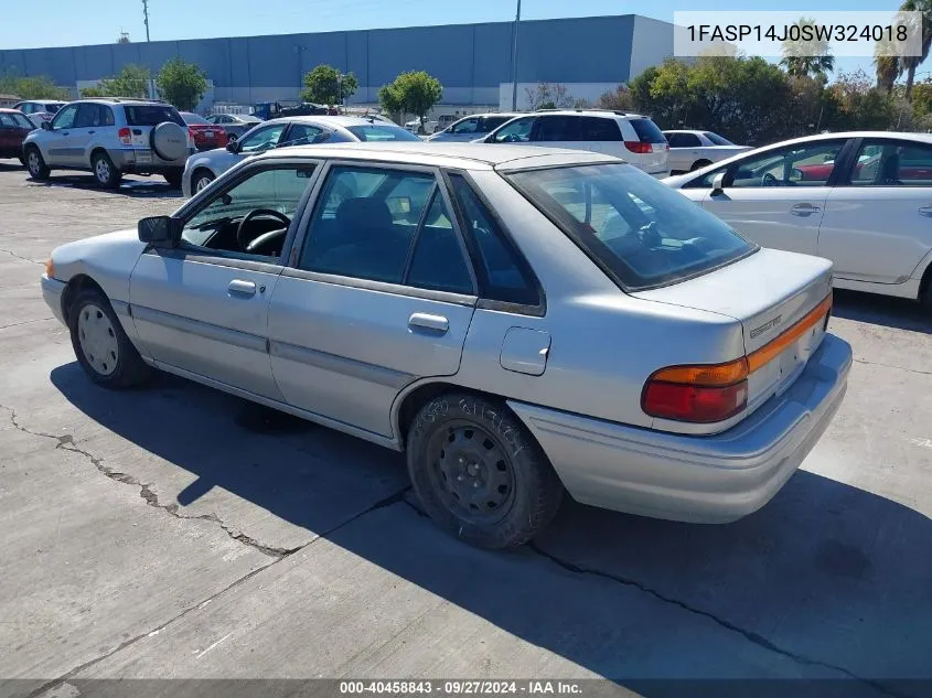 1995 Ford Escort Lx/Sport VIN: 1FASP14J0SW324018 Lot: 40458843