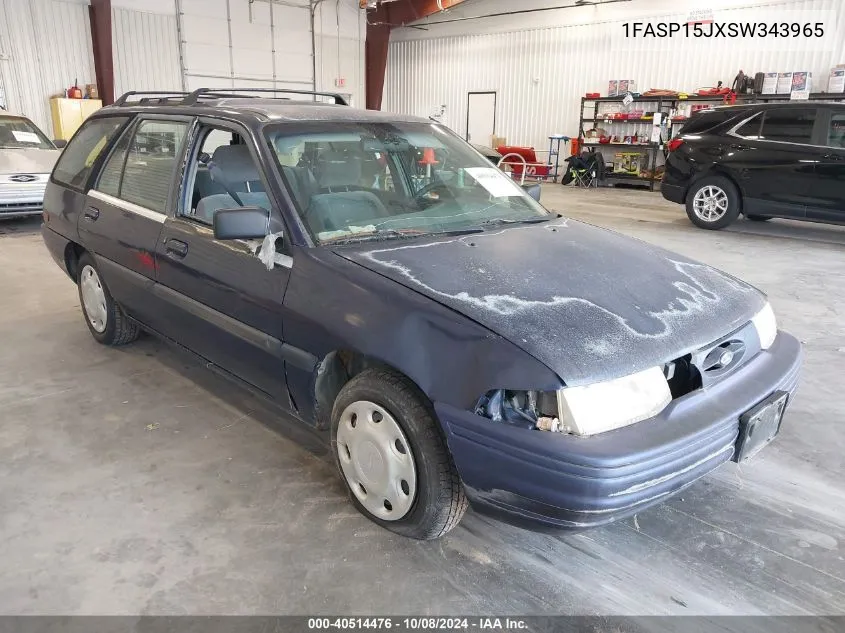 1995 Ford Escort Lx/Sport VIN: 1FASP15JXSW343965 Lot: 40514476