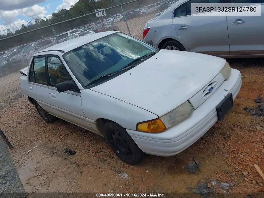 1995 Ford Escort Lx/Sport VIN: 3FASP13J2SR124780 Lot: 40590061