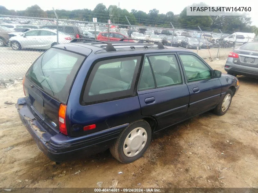 1996 Ford Escort Lx VIN: 1FASP15J4TW164760 Lot: 40414881