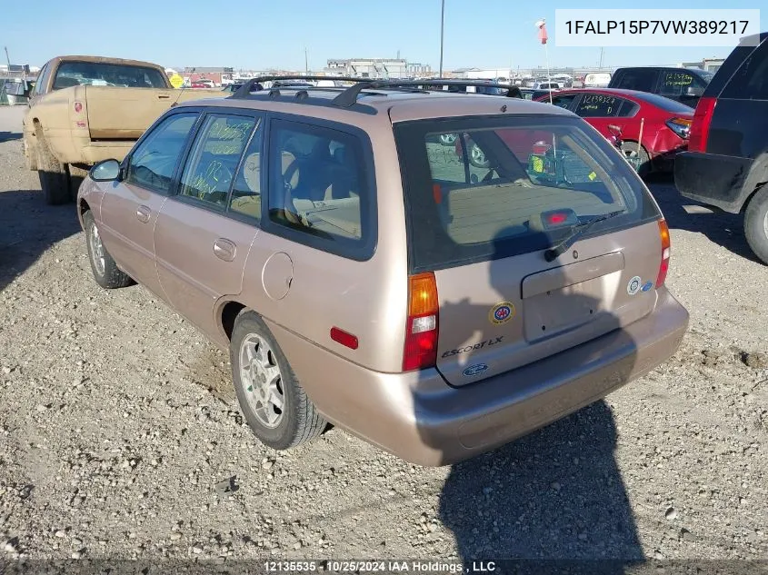 1997 Ford Escort VIN: 1FALP15P7VW389217 Lot: 12135535