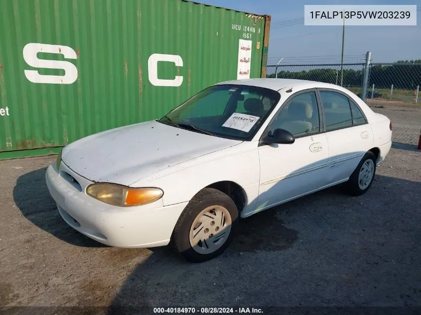 1997 Ford Escort Lx VIN: 1FALP13P5VW203239 Lot: 40184970