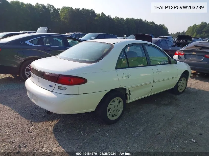 1997 Ford Escort Lx VIN: 1FALP13P5VW203239 Lot: 40184970