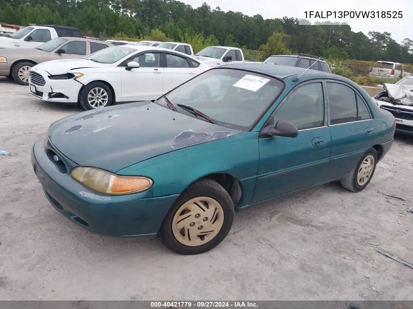 1997 Ford Escort Lx VIN: 1FALP13P0VW318525 Lot: 40421779