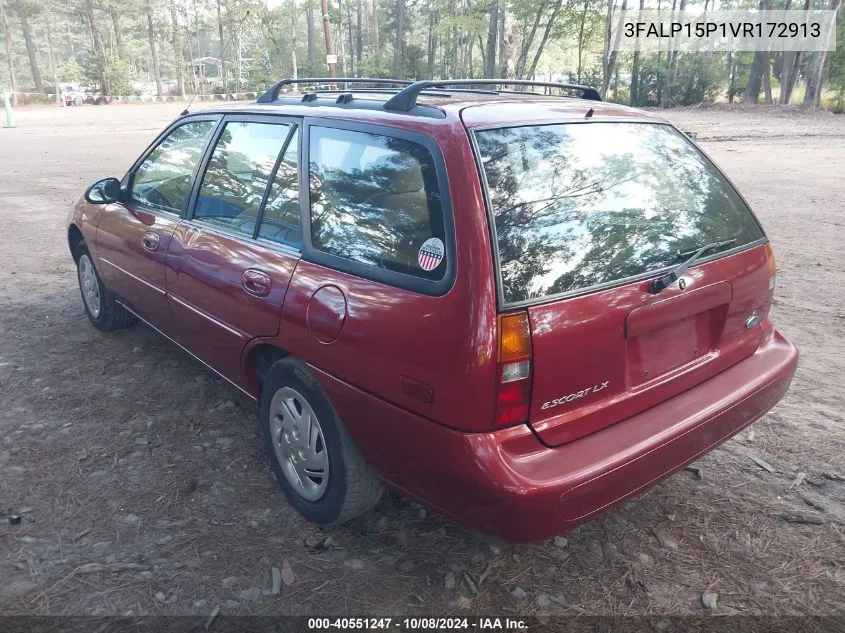 1997 Ford Escort Lx VIN: 3FALP15P1VR172913 Lot: 40551247