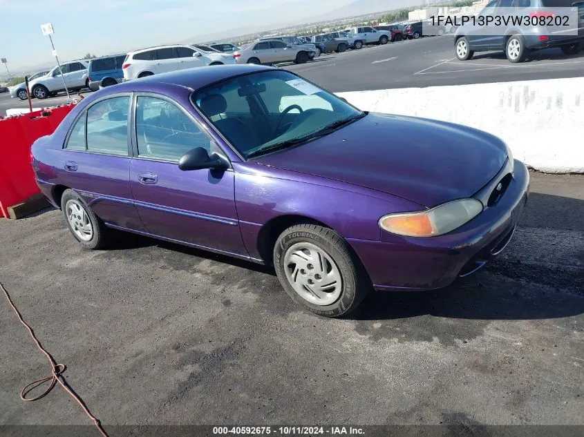 1997 Ford Escort Lx VIN: 1FALP13P3VW308202 Lot: 40592675