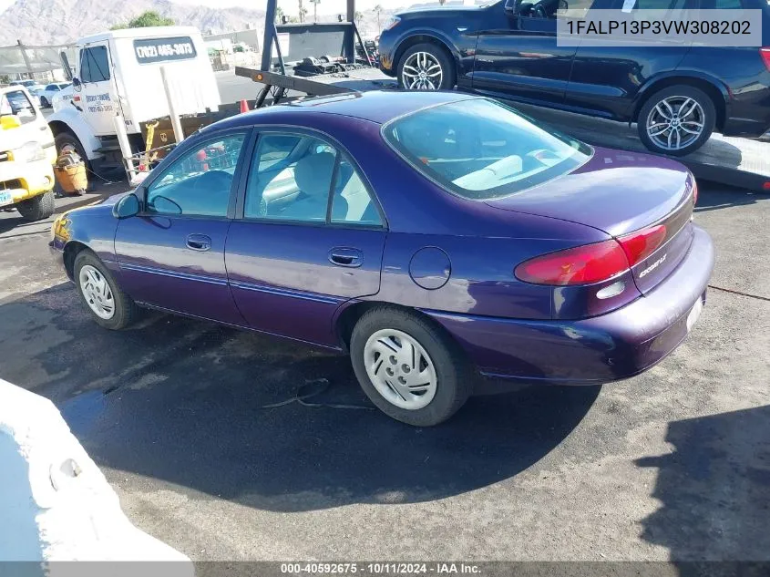 1997 Ford Escort Lx VIN: 1FALP13P3VW308202 Lot: 40592675