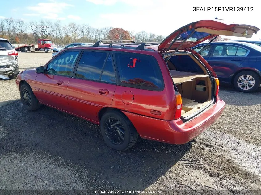 1997 Ford Escort Lx VIN: 3FALP15P1VR139412 Lot: 40742227